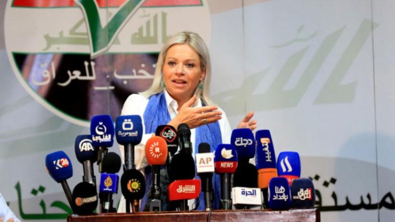 رئيسة بعثة الأمم المتحدة لمساعدة العراق جينين هينيس بلاسخارت- الصورة من صحيفة الشرق الاوسط